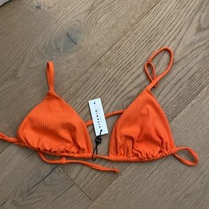 Vitamin a bikini triangle top size 12/D/xl orange crush ORC